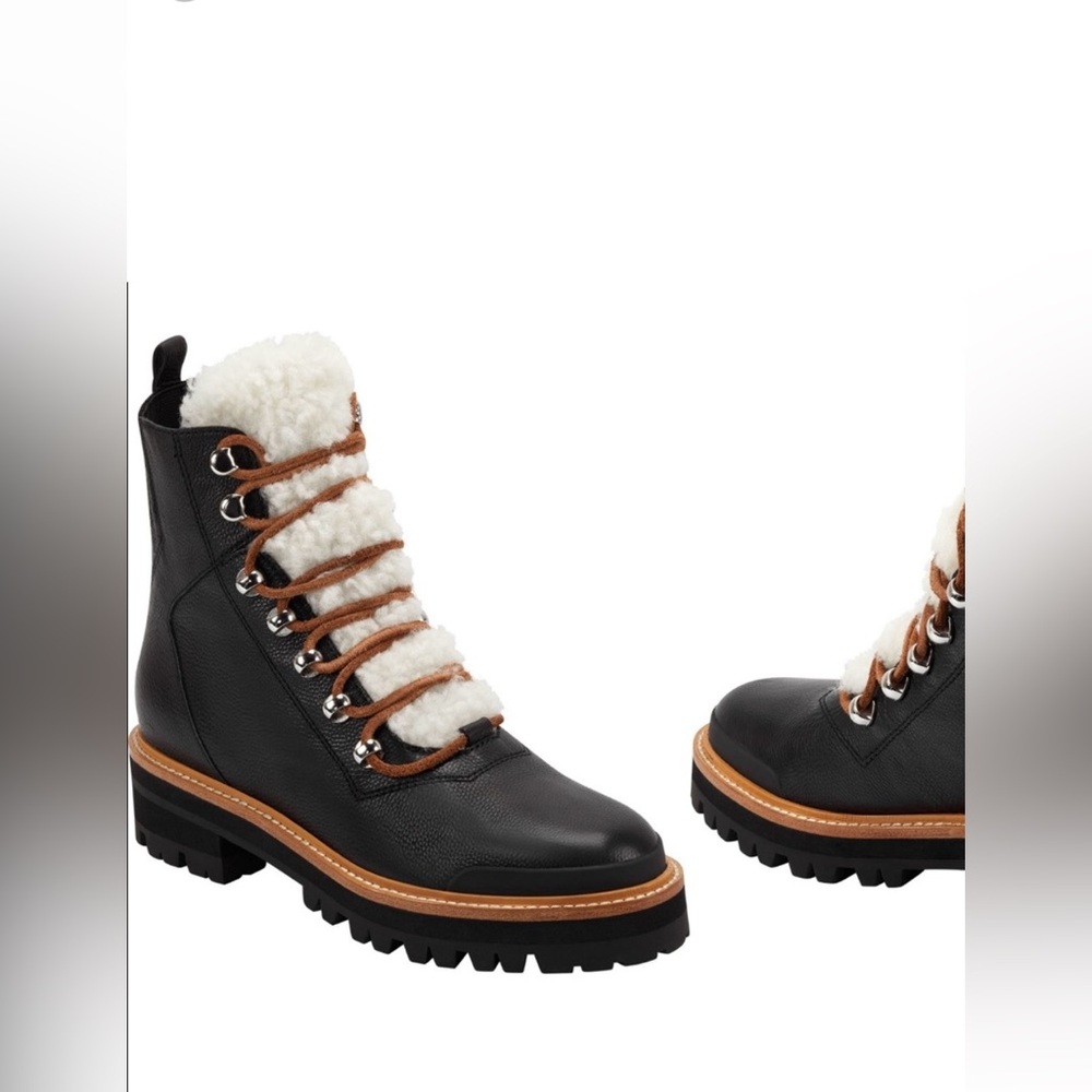 Brand New Marc Fisher Black and Tan Winter Boots